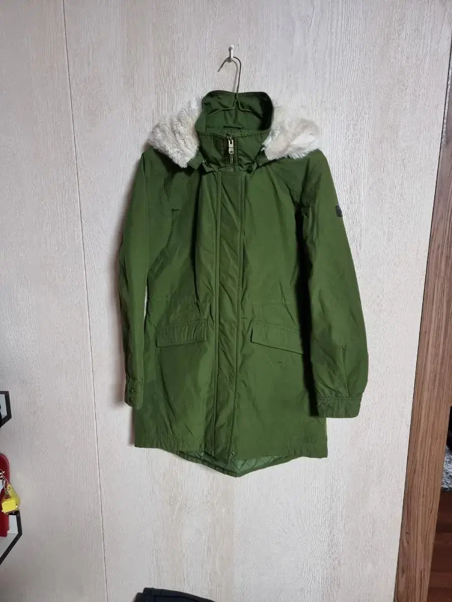 The North Face Windbreaker Quilted Coat Khaki Women's L 95