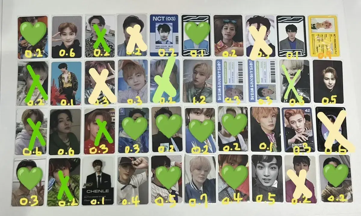 NCT photocard wts nct dream nct 127 wayv