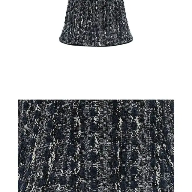 어썸니즈 WAVY LAMPSHADE HAT_TWEED NAVY