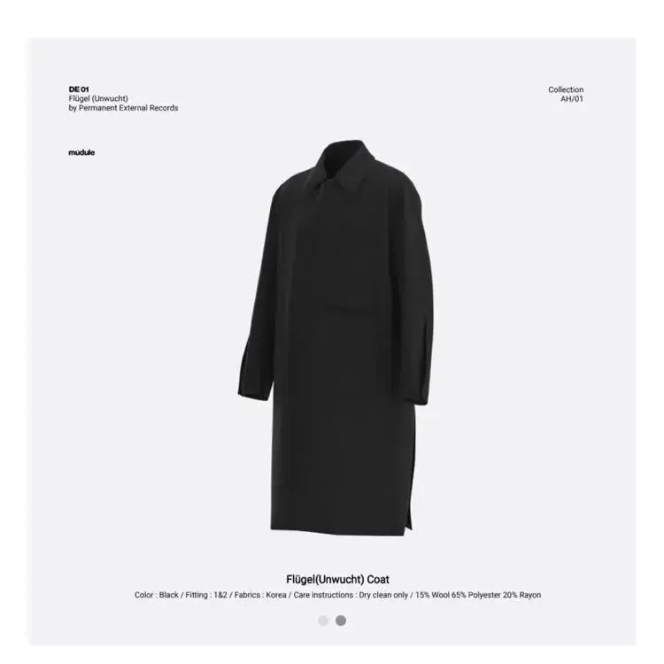 mudule AH/01 Flugel coat