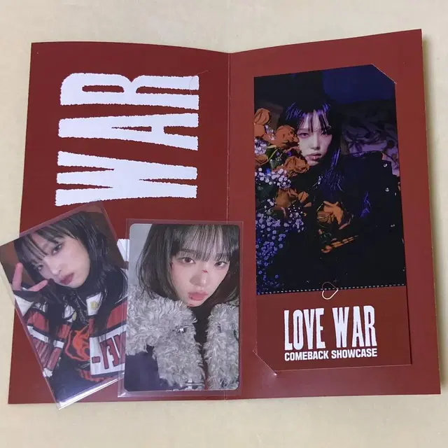 최예나 예나 Love War 러브워 쇼케이스 입장 티켓 포카