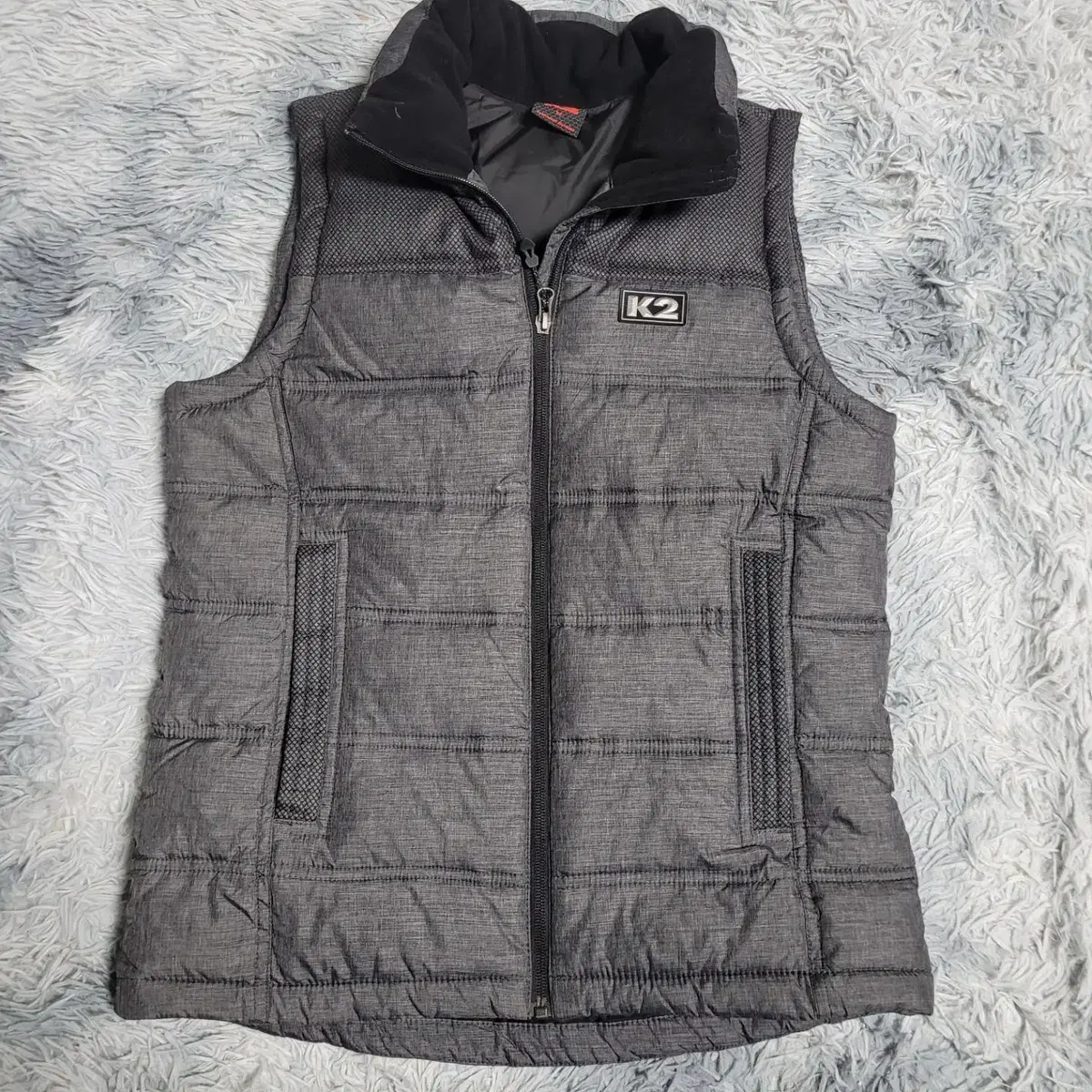 90/K2 Dark Gray Simple Fit Vest Padded