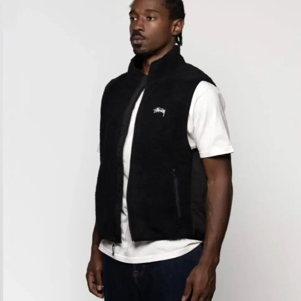 스투시 쉐르파 베스트 미디움 stussy sherpa vest M