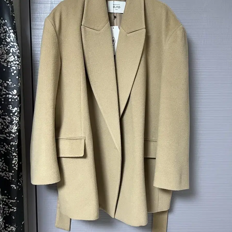 망고매니플리즈 오버핏 울하프코트 카멜 over fit wool coat