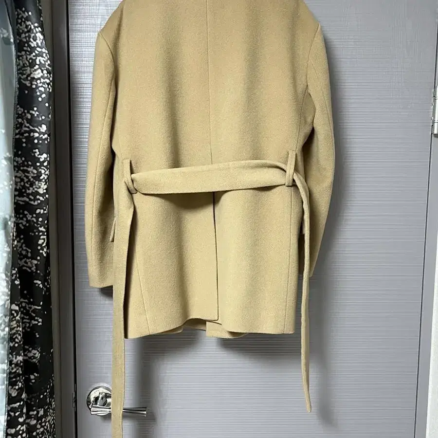 망고매니플리즈 오버핏 울하프코트 카멜 over fit wool coat