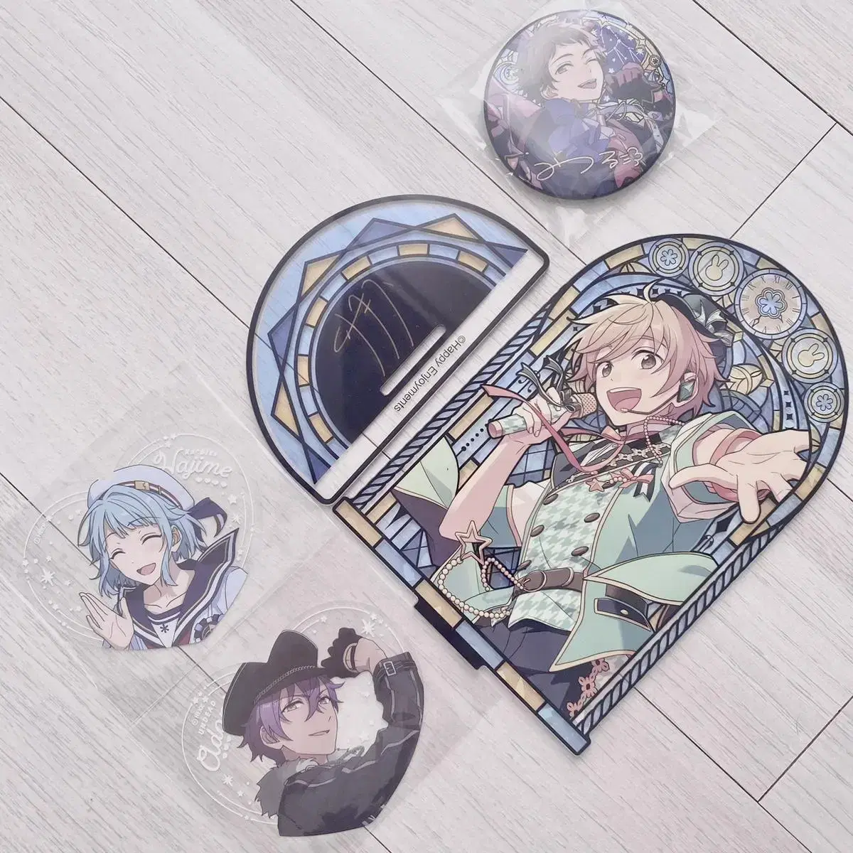 Anstar Rabbitz Tomoya Nayeon Hajime Mitsuru Adonis Stained Canvas Badge