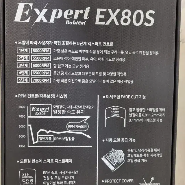 ex80s 2023년 신상품 바리깡 티타늄 코팅 블레이드 초특가행사가격