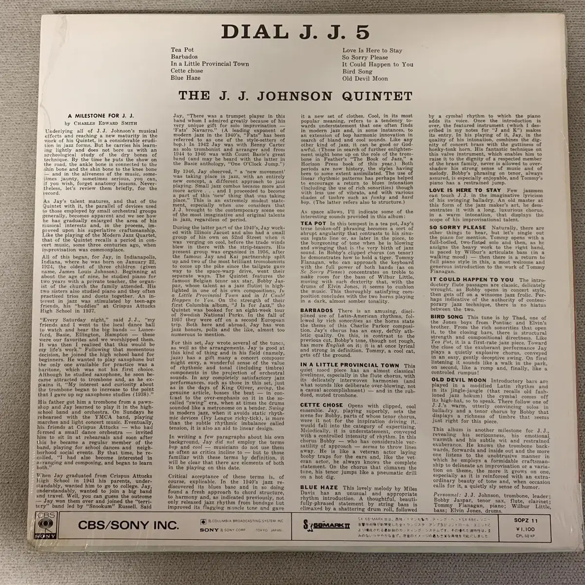 [JAZZ] The J.J. Johnson Quintet - Dial