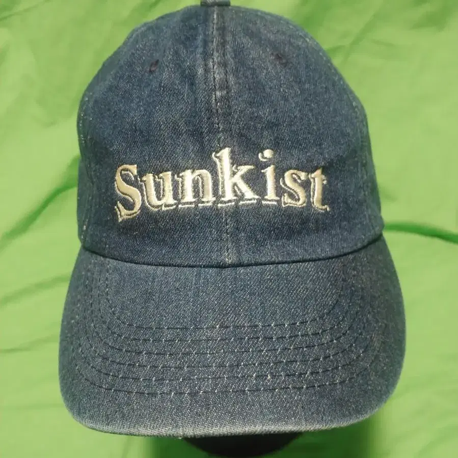 올드스쿨.  근대사급썬키스트 자수   SUNKIST 데님 볼캡