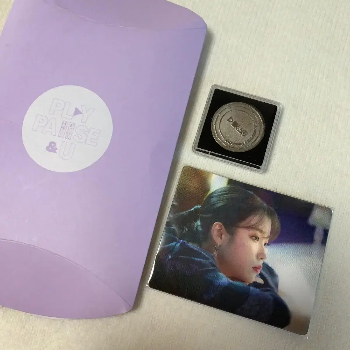 IU 11th Anniversary fanmeeting Reverse Jogong Renkul photocard Photo Kard Coin Box Goods