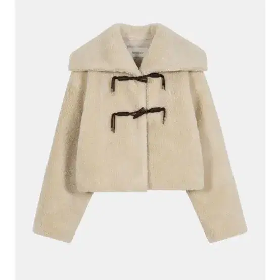 헤더먼트 wool shearling short jacket (beige)