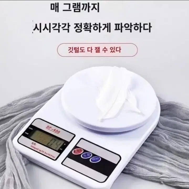 깃털도 잴수잇는 전자저울10kg(새것)건전지식 저울