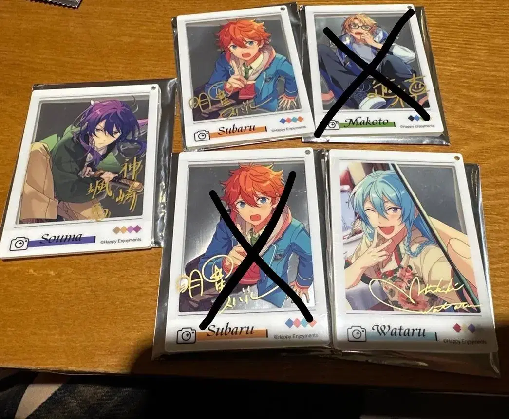 Angsta Encounter polaroid acrylic Soma Subaru Makoto Wataru