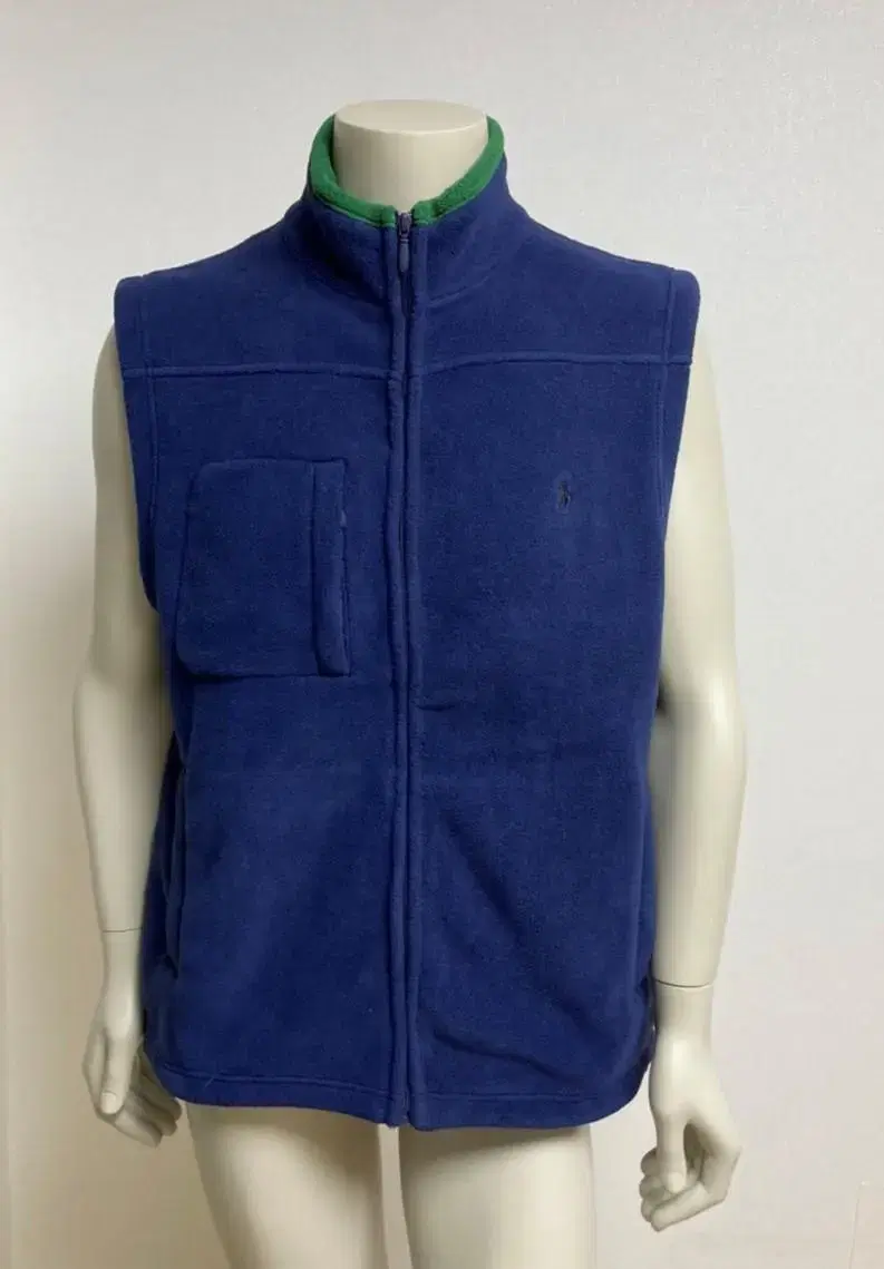 Polo Ralph Lauren Poggle Furry Vest (XL) in Navy