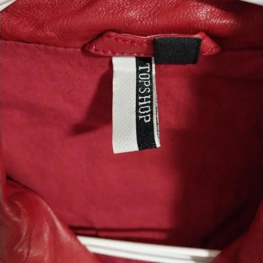 (정품)Topshop Premium Red Biker Jacket(55)