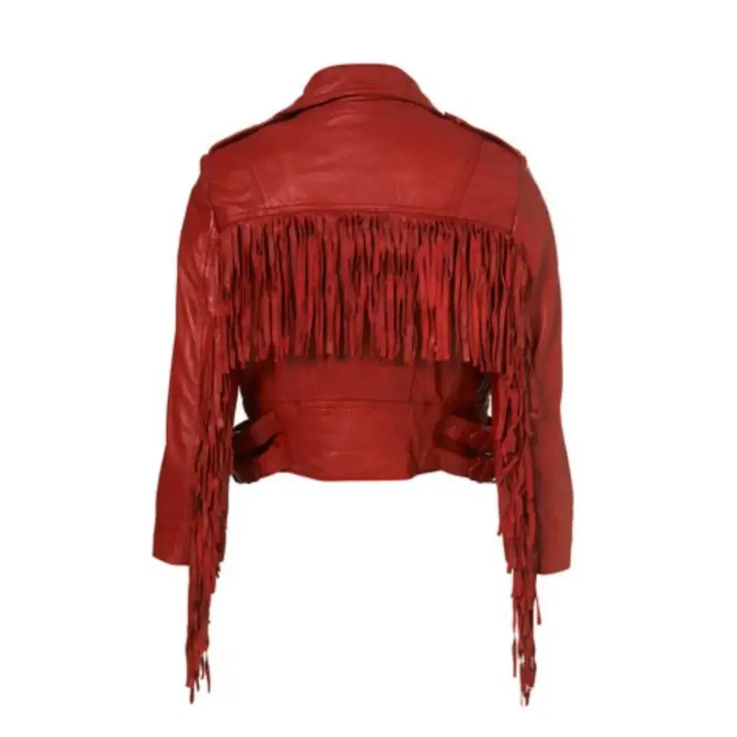 (정품)Topshop Premium Red Biker Jacket(55)