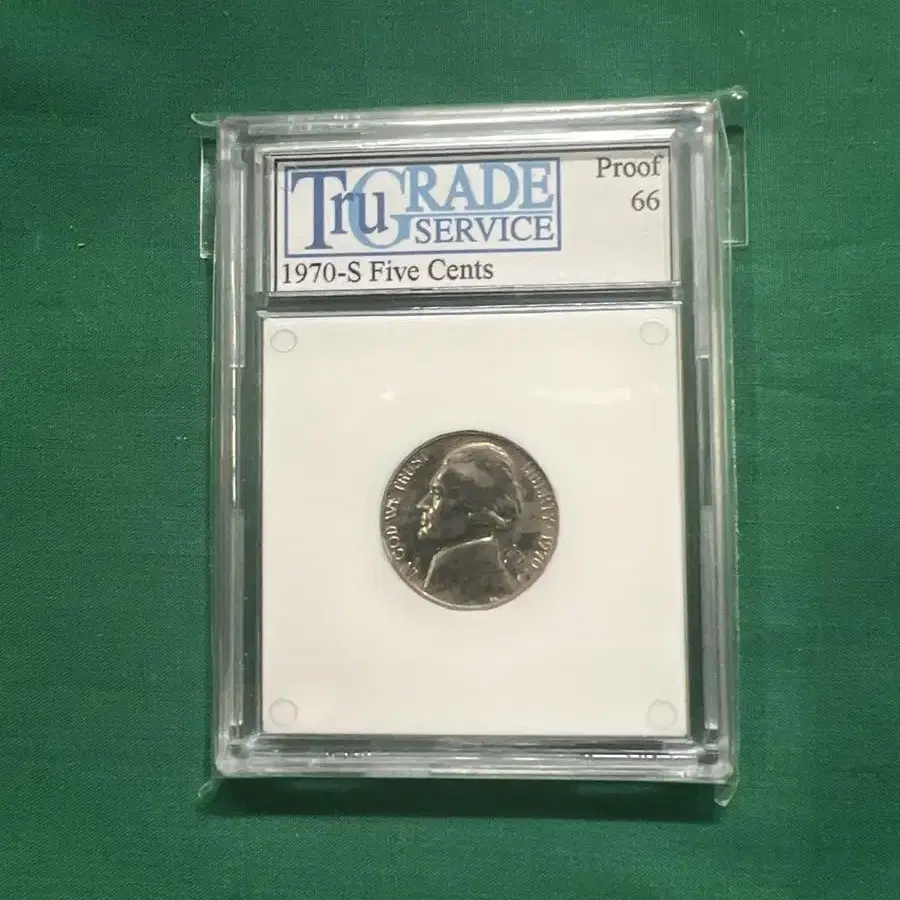 1970년 Proof Five Cents 66등급