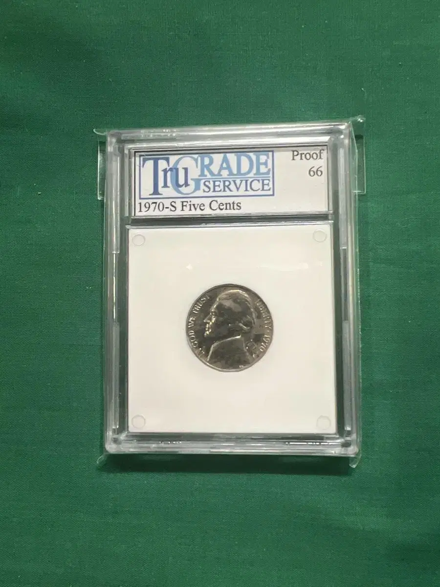 1970년 Proof Five Cents 66등급