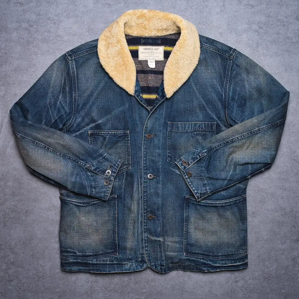 RRL 더블알엘 shearling collar 엔지니어 코트