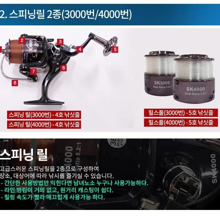 아오맥스 멀티트윈 카본 낚시대 셋트 새상품