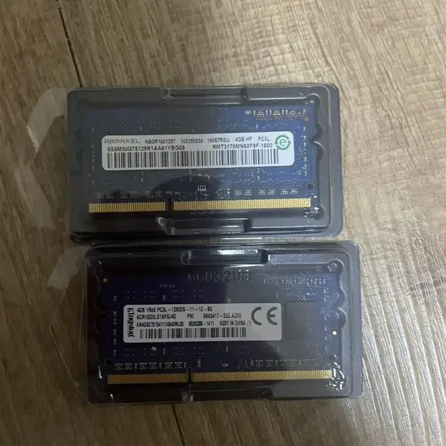 노트북랙 ddr3l 4g 두개