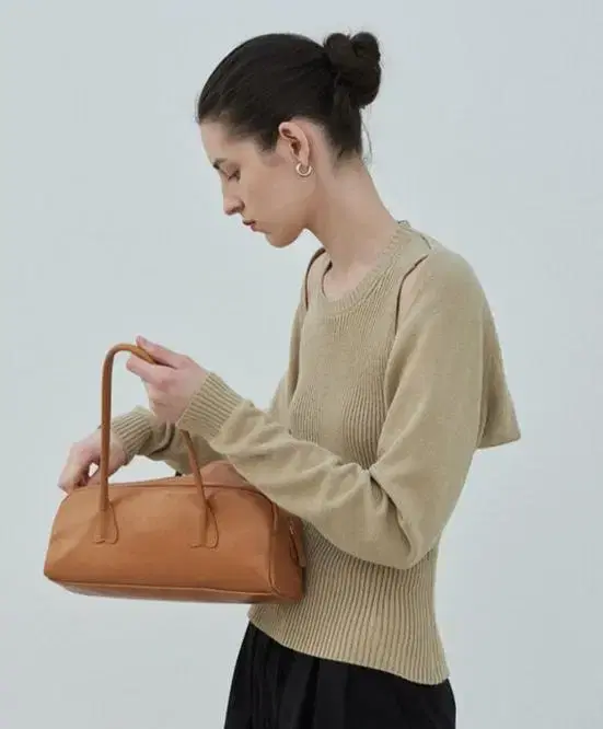 다이애그널 diagonal heart handle bag camel 숄더