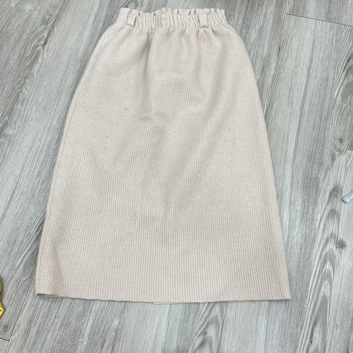 Back-knit winter long skirt