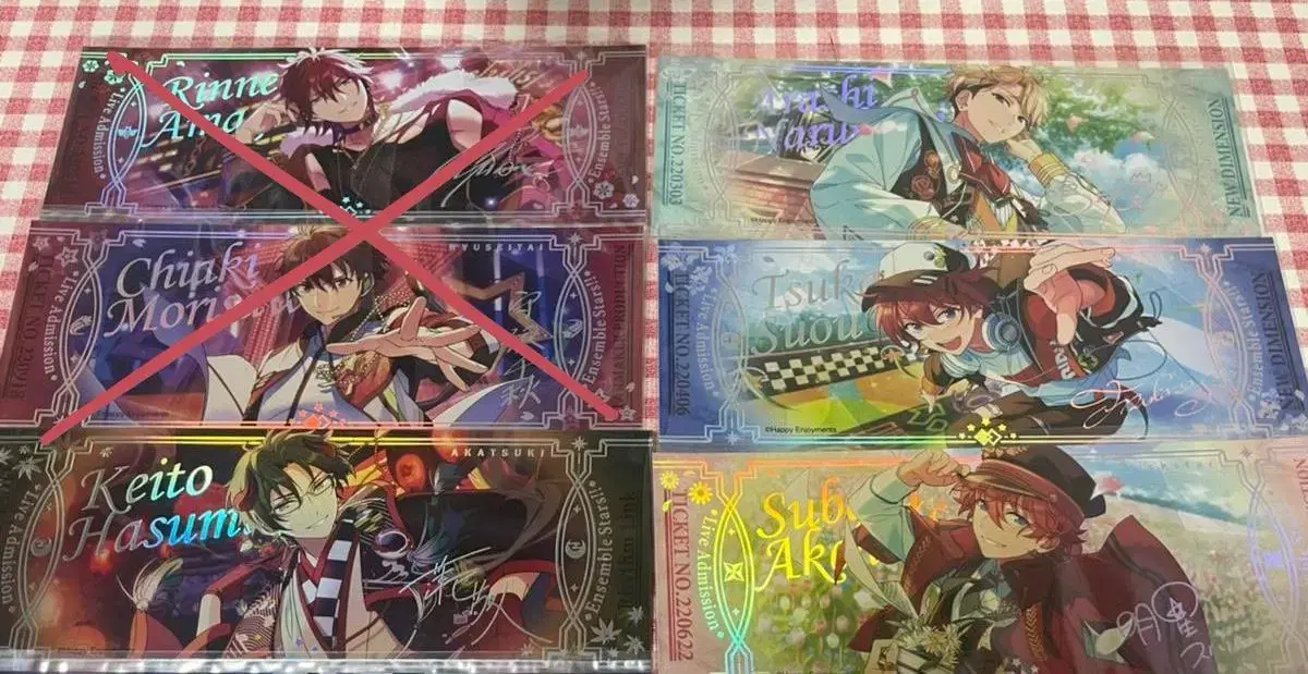 Angsta Aurora Tickets Rinne Chiaki Hiyoi Arashi Tsukasa Subaru Mitsuru