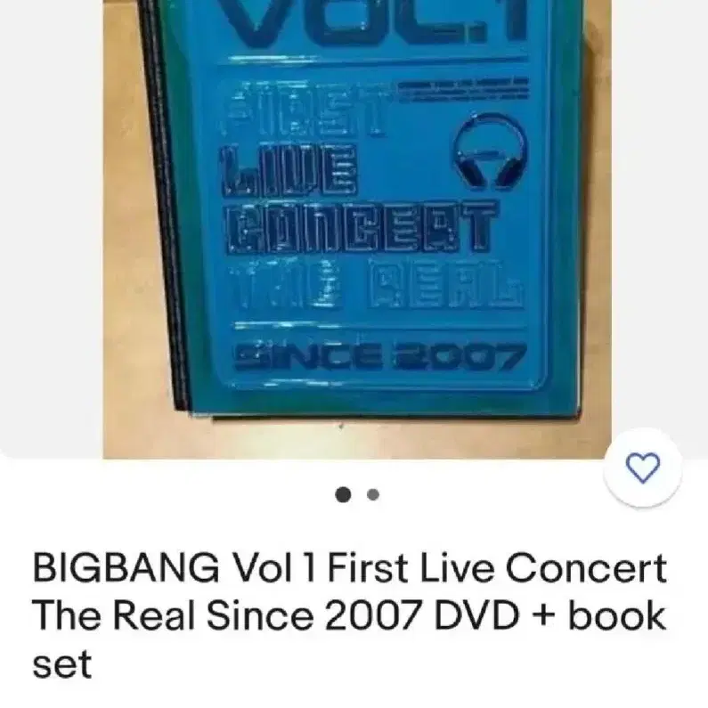 (미개봉)DVD 빅뱅 첫번째 라이브콘서트 dvd+ 포토북세트