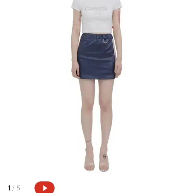 큐리티 c sporty mini skirt navy