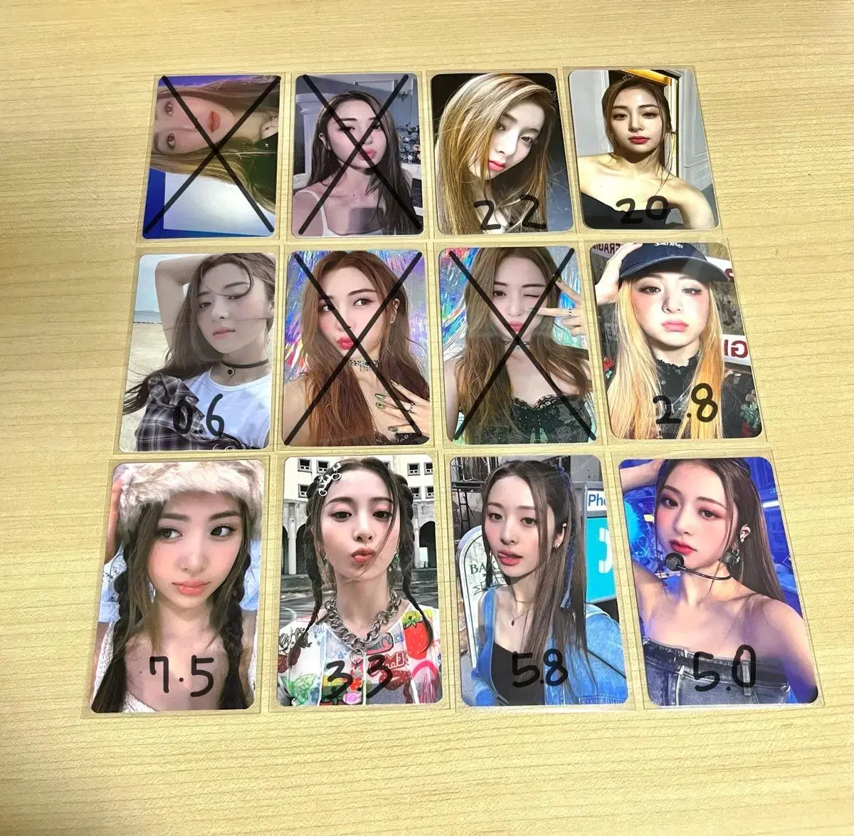 le sserafim huh yunjin photocard wts