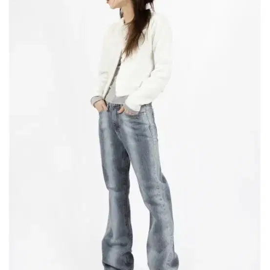 릿킴 BRUSH FLARE LEGGING JEANS