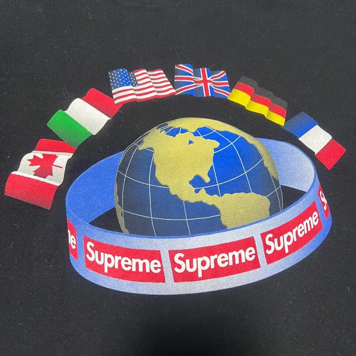 supreme world wide LS tee