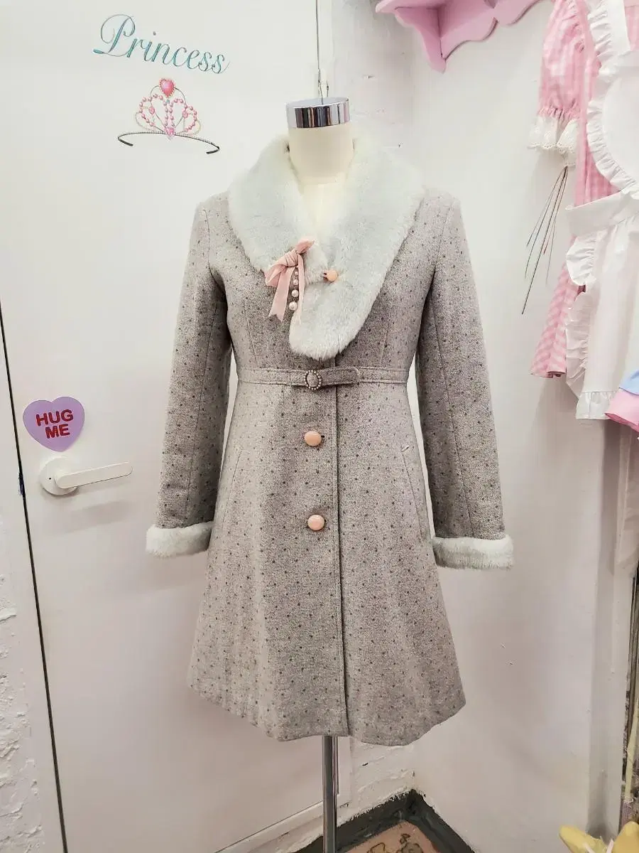 MILK Gray Royal Rose Coat