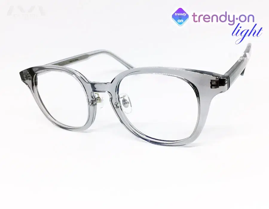 [Extra Credit] TRENDION Gray Horn Rimmed Glasses Fashion Glasses Frame 8OI8 New