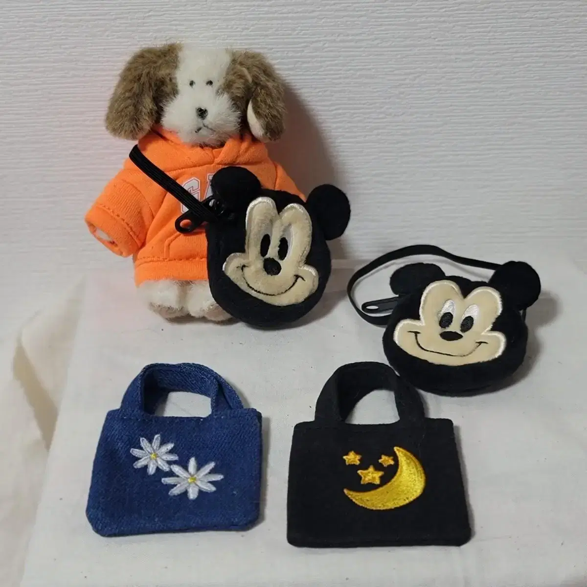 Unibear 15 cm doll Mickey bag. Boys Bear, doll clothes not included