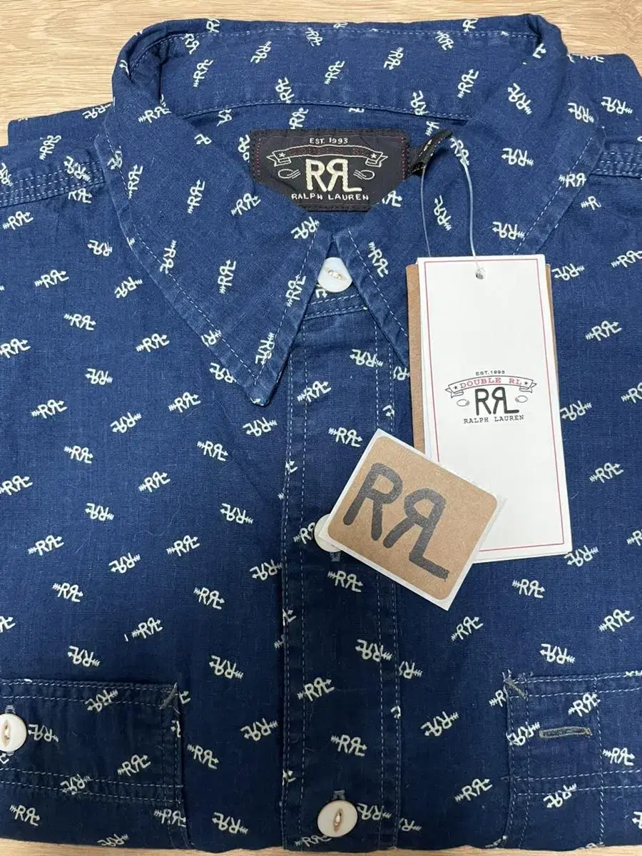 RRL 로고 셔츠