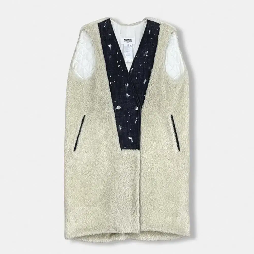 (36) mm6 wool painting vest