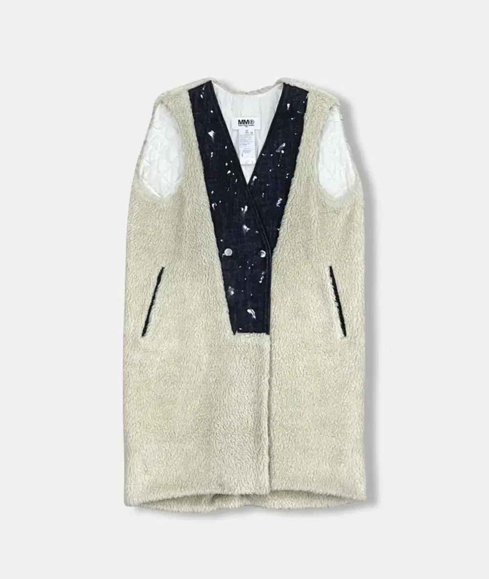 (36) mm6 wool painting vest