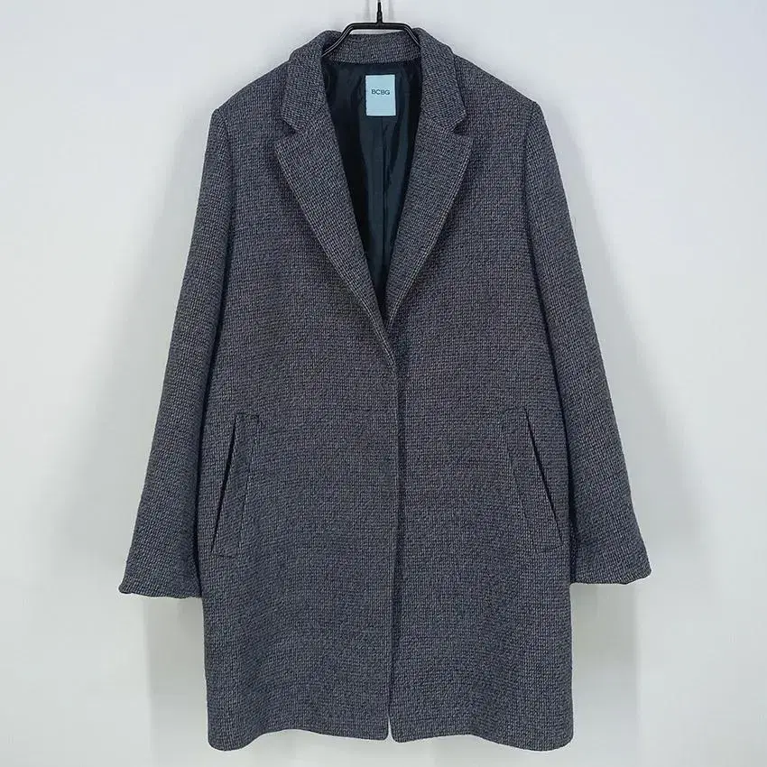 Women's Two-button Bokashi Woolen Coat Light Bloo91 (HU19918)