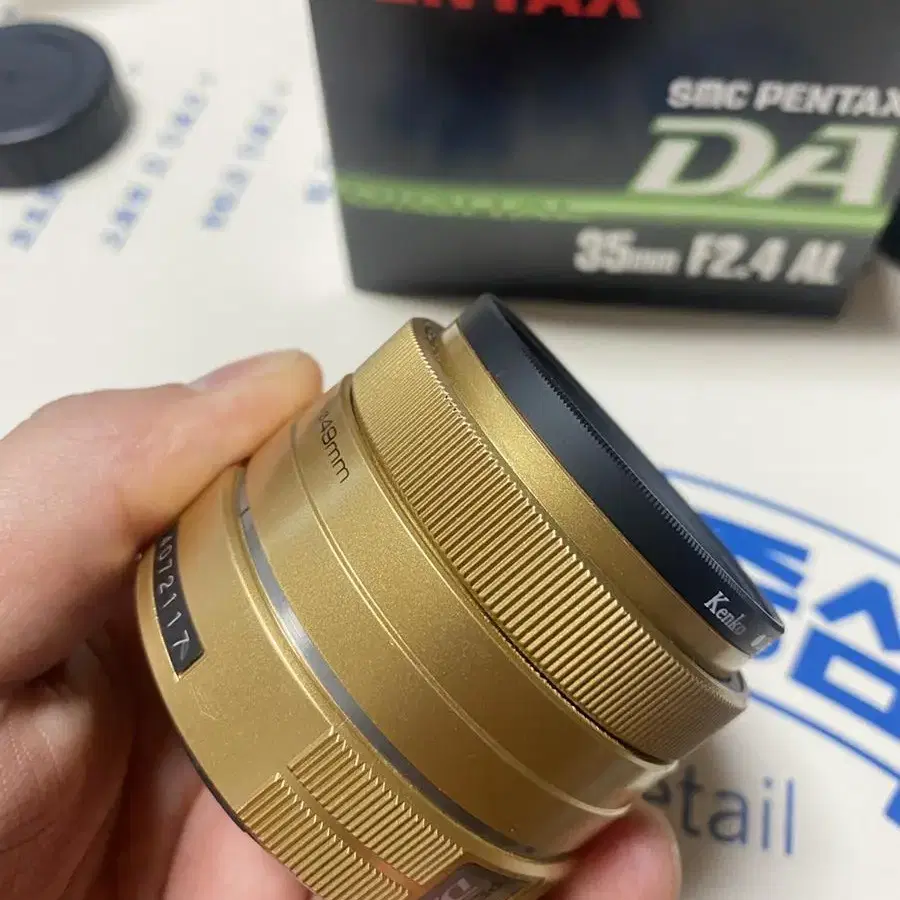 펜탁스 DA 35mm f2.4 al  펜탁스 단렌즈 골드