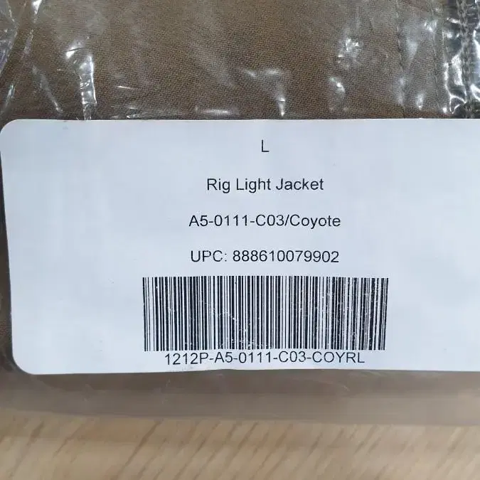 [beyond clothing]A5 rig light jacket