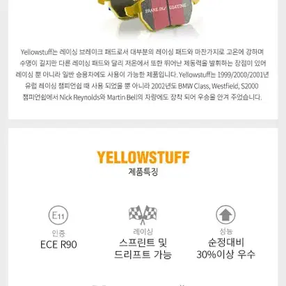 브렘보 GT 6P N-type 57.5mmYELLOW STUFF 패드