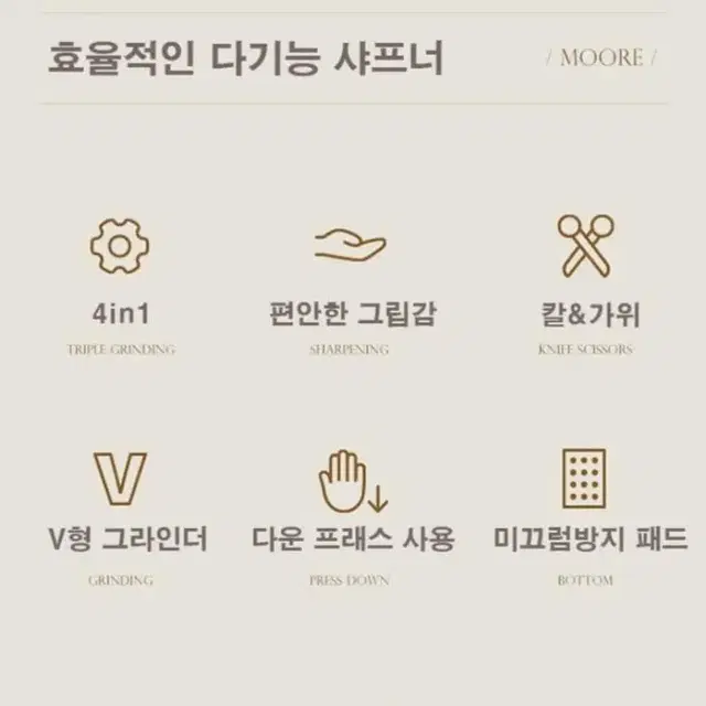 (새상품) 멀티 칼갈이 4 in 1 / 캠핑용 칼 가위갈이