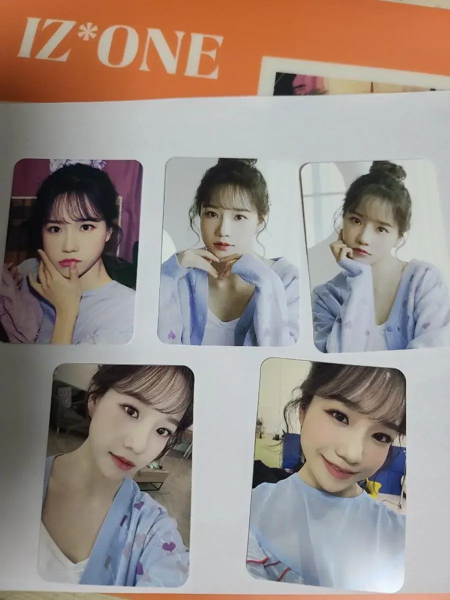 iz*one yuri dikon photocard set glassy loveseat lovable