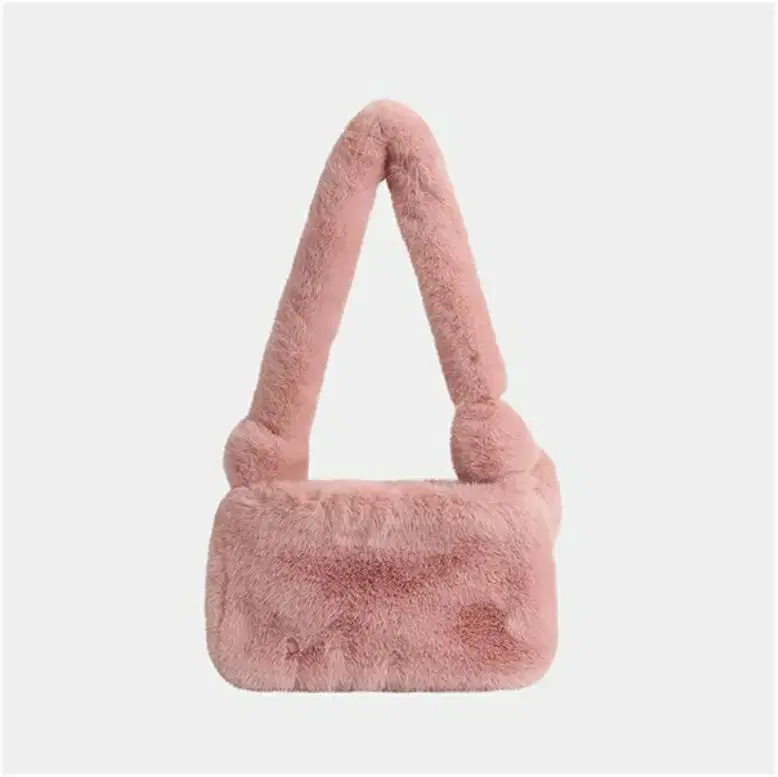 Schuhpen Pink Fur Hobo Bag New Arrivals