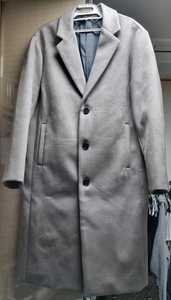 [ETHOS] Single chestercoat M gray (New)