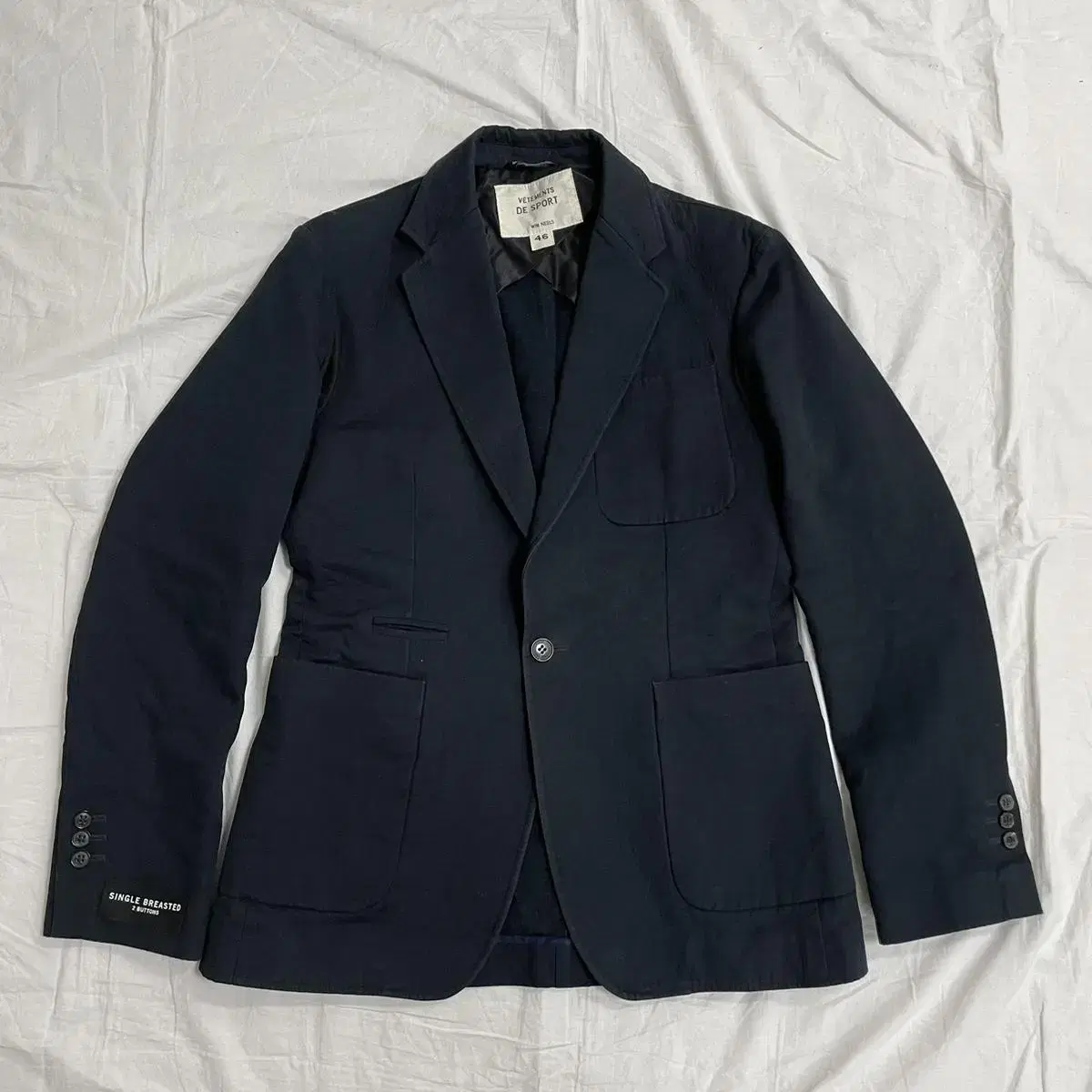 Genuine Vetements De Sport Single-breasted Blazer Jacket