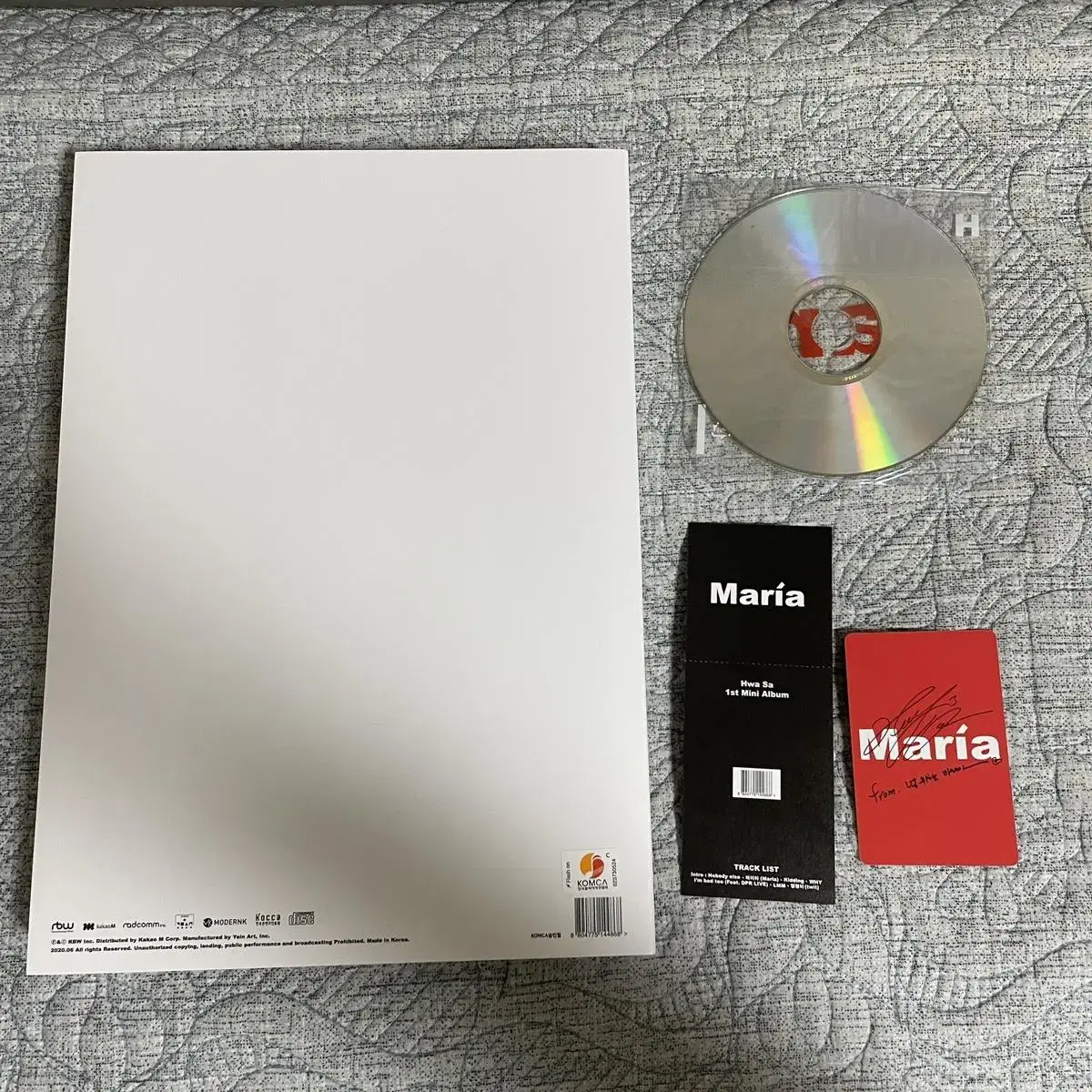 마마무 화사 Maria 마리아 앨범 CD