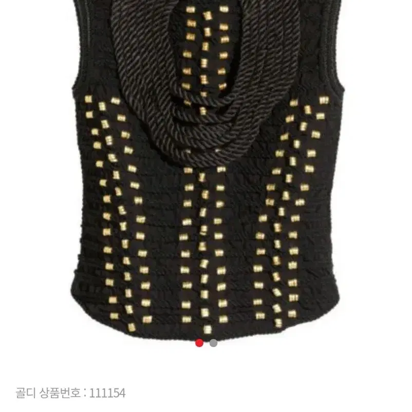 발망 H&M 콜라보 BRAIDED 탑 블랙 새상품 파티룩 BALMAIN